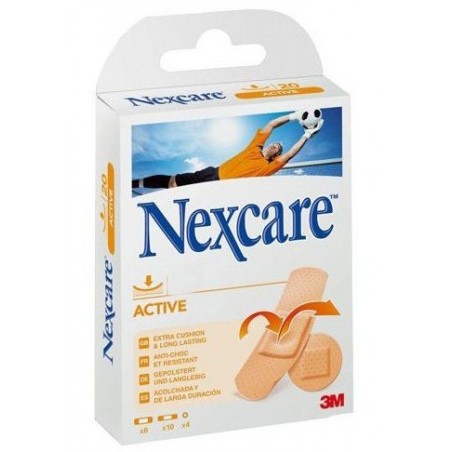 Nexcare Active Apósitos Adhesivos 10 U 19x76mm