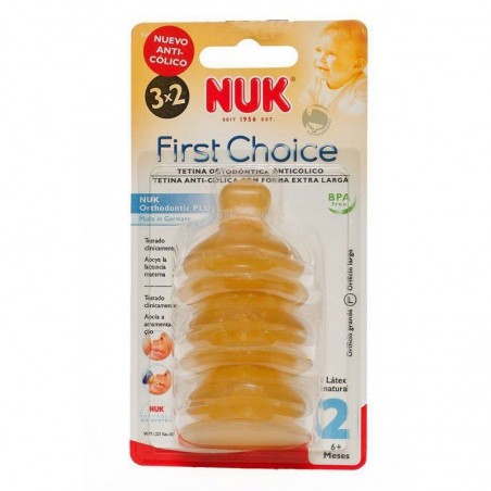 Nuk Tetina First Choice Látex 3uds