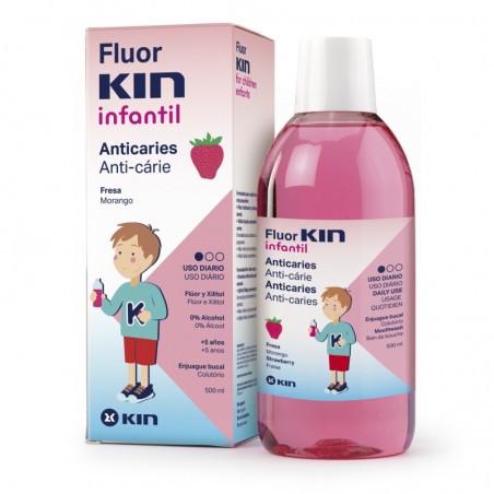 Fluorkin Infantil Enjuague Bucal Fresa 500ml