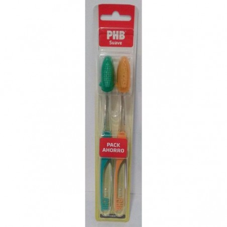 Cepillo Dental Adulto Phb Plus Suave Duplo