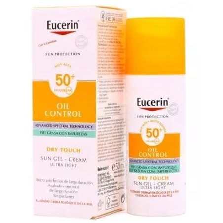 Eucerin Sun Gel Crema Oil Control Dry Touch SPF-50+ 50 ml