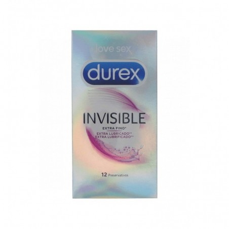 Durex Invisible Preservativo Extrafino Extralubricado 12uds