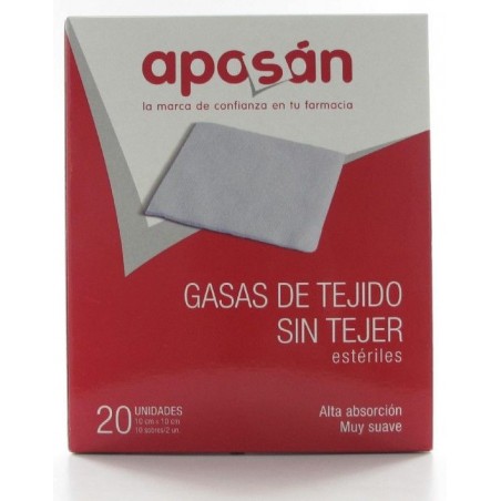 Aposán Gasa Estéril Tejido sin Tejer 10 X 10 Cm 20 Uds