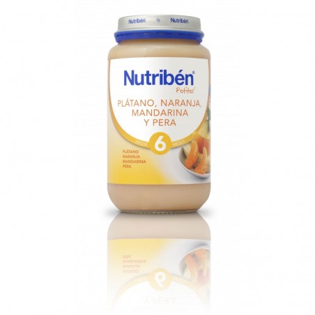 Nutribén Plátano, Naranja, Mandarina y Pera 250 gr