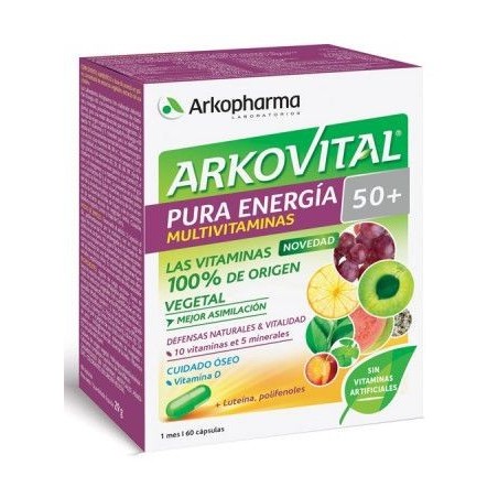 Arkovital Pura Energía Senior 50+ 60 Cápsulas