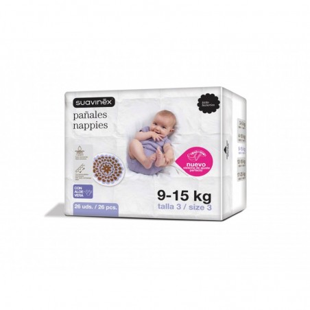 Suavinex Pañales Talla 3 de 9-15 kg 28 uds