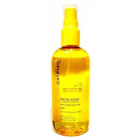 Galenic Solar Aceite Seco Spf15 Cuerpo, 150ml