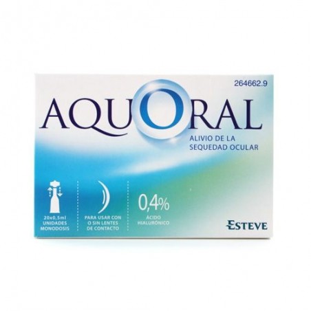 Aquoral Lubricante Ocular 20uds