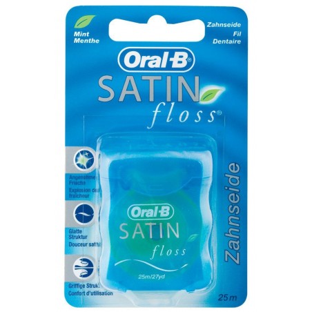 Oral-b Satin Floss Seda Dental con Cera 25m