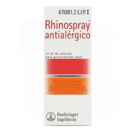 RHINOSPRAY ANTIALERGICO, 1 envase pulverizador de 12 ml