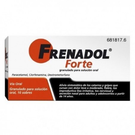 FRENADOL FORTE GRANULADO PARA SOLUCION ORAL , 10 sobres