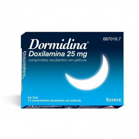 Dormidina 25 Mg 14 Comprimidos Recubiertos con Película