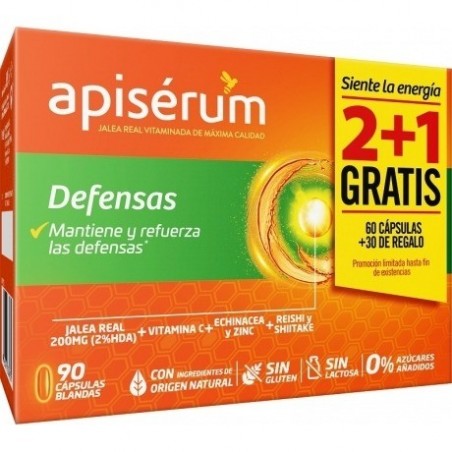 Apisérum Defensas Pack 3 x 30 Cápsulas