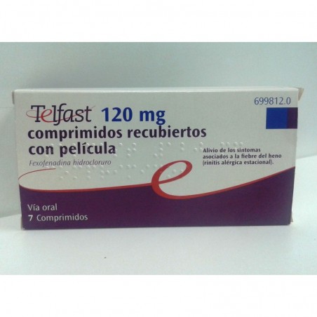 Telfast 120 Mg Comprimidos Recubiertos con Pelicula, 7 Comprimidos