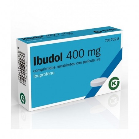 IBUDOL 400 MG COMPRIMIDOS RECUBIERTOS CON PELICULA EFG , 20 comprimidos