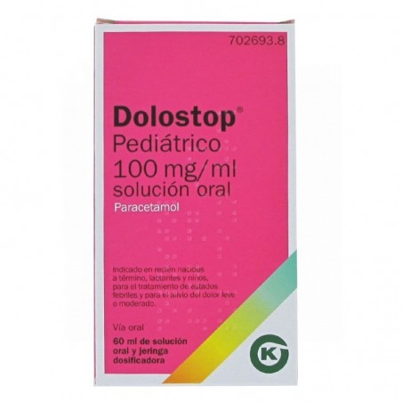 DOLOSTOP PEDIÁTRICO 100 MG/ML SOLUCION ORAL , 60 ml