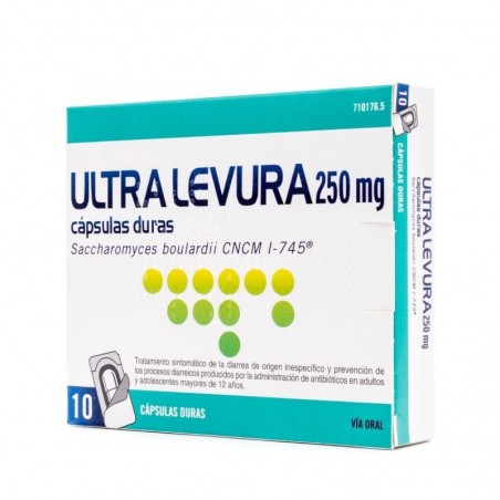 ULTRA-LEVURA 250 MG CAPSULAS DURAS , 10 cápsulas