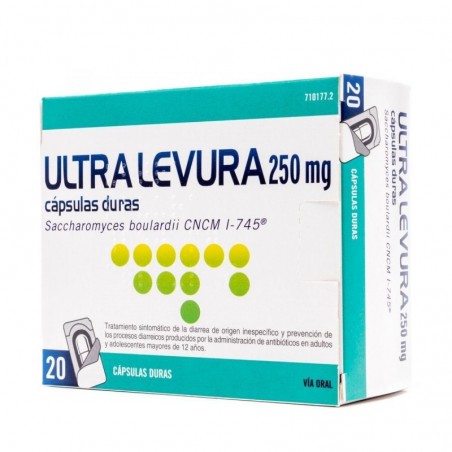 ULTRA-LEVURA 250 MG CAPSULAS DURAS , 20 cápsulas