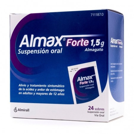 ALMAX FORTE 1,5 g SUSPENSION ORAL,24 sobres