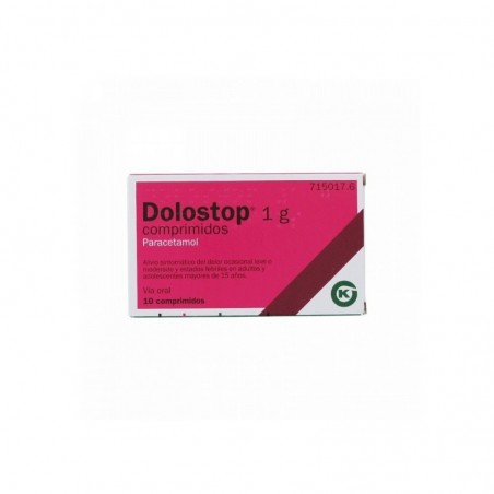 DOLOSTOP 1 G COMPRIMIDOS, 10 comprimidos