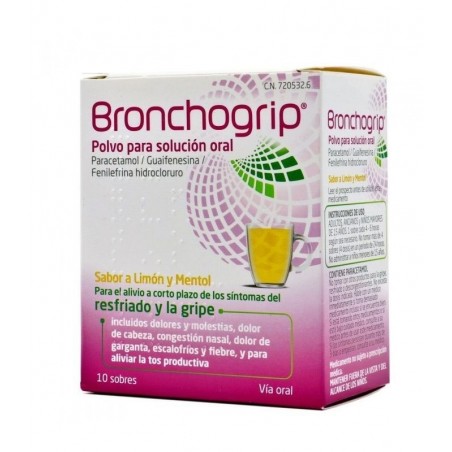 Bronchogrip 10 Sobres Polvo Solución Oral