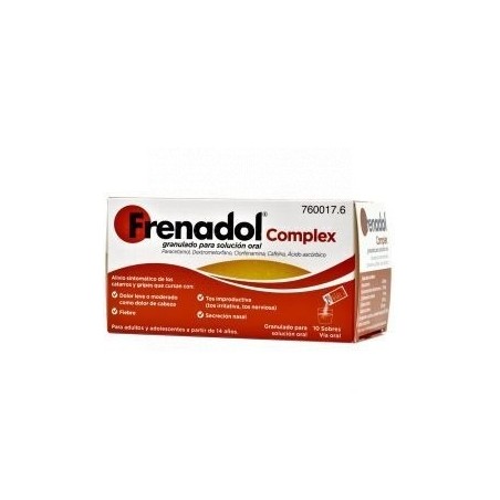 FRENADOL COMPLEX GRANULADO PARA SOLUCION ORAL , 10 sobres