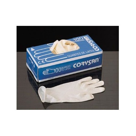 Corysan Guantes Látex Talla Pequeña 100uds