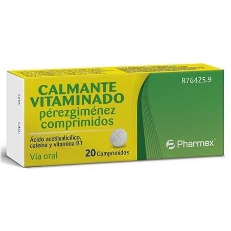 CALMANTE VITAMINADO PEREZGIMENEZ COMPRIMIDOS , 20 comprimidos