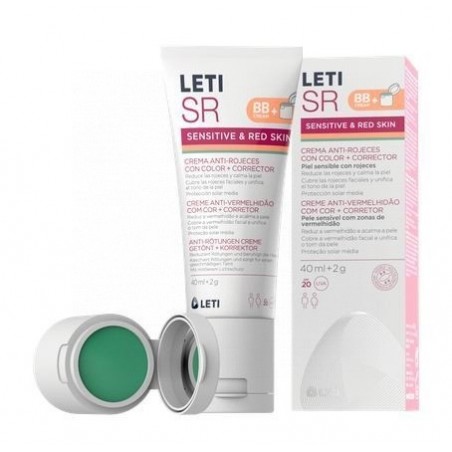 LetiSR Crema Anti-Rojeces con color + Corrector 40ml