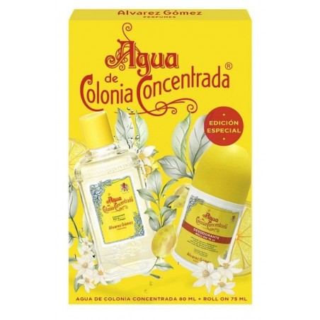 Álvarez Gómez Estuche Agua de Colonia Concentrada 80ml + Desodorante Roll-On 75ml