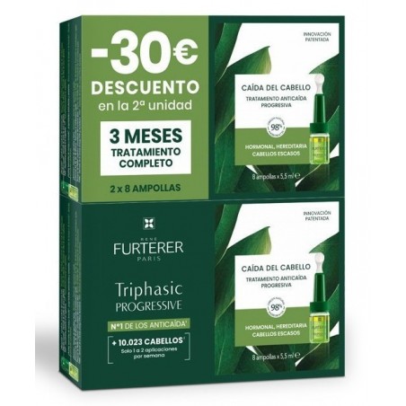 Rene Furterer Triphasic Progresiva Duplo 2 x 8 Ampollas