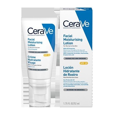 Cerave Loción Hidratante Rostro SPF-25 52 ml