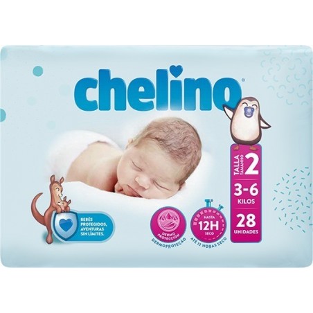 Chelino Love Pañal Talla 2 3-6 Kg 28uds