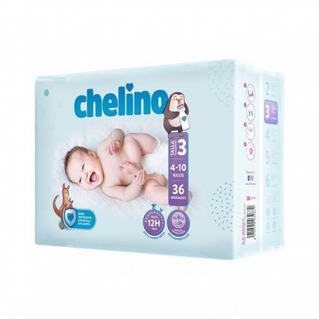 Chelino Love Pañal Talla 3 4-10 Kg 36uds