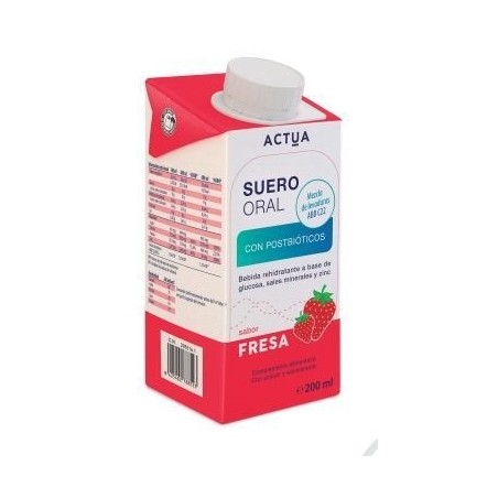 Actua Suero Oral Sabor Fresa 3 x 200ml