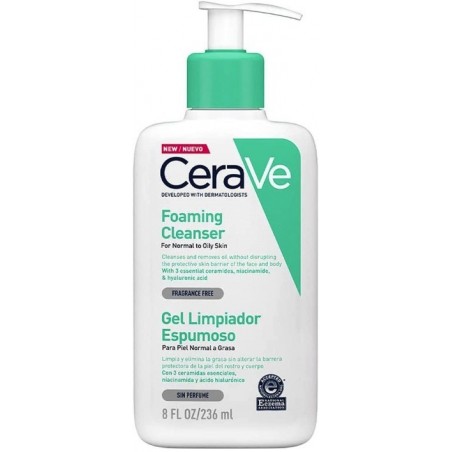 Cerave Gel Limpiador Espumoso 236 ml