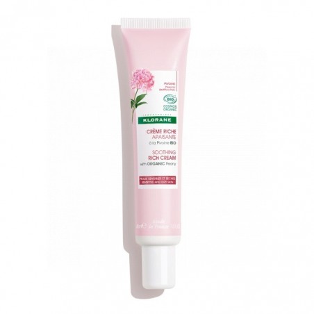 Klorane Crema Rica Calmante Peonía Bio 40 ml