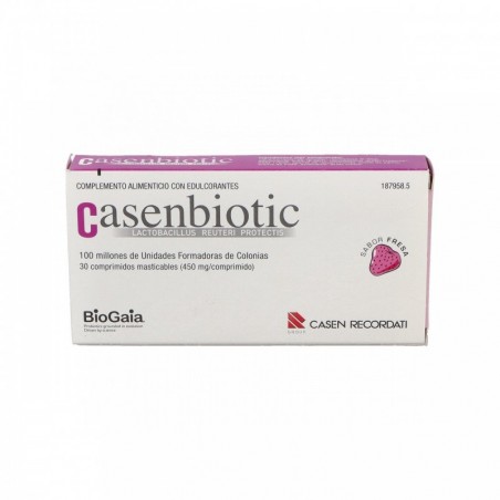 Casenbiotic Sabor Fresa 30 Comprimidos