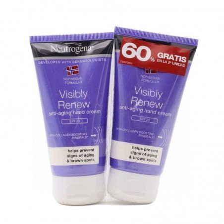 Neutrogena Crema De Manos VisibIy Renew SPF 20 2X75 ml