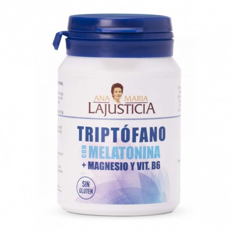 Ana María Lajusticia Triptófano con Melatonina + Magnesio + VItamina B6 60 Comprimidos