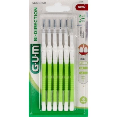 Gum Cepillo Interdental 2114 Bi-direction Small 0.7