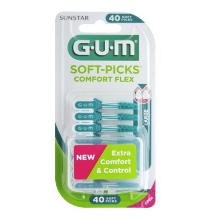 Gum Cepillo Interdental Soft-Picks Confort Flex Mint Talla L 40 UNIDADES