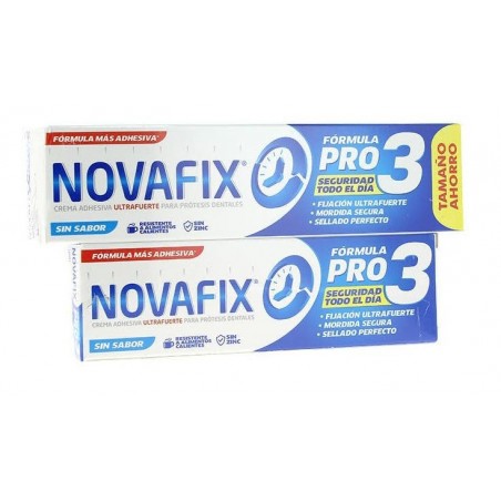 Novafix Fórmula Pro 3 Sin Sabor 70 gr + 50 gr