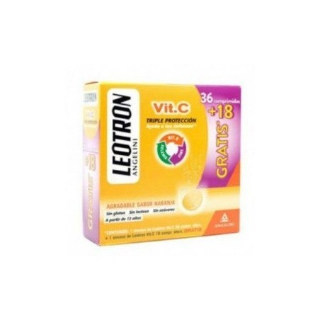 Leotron Vitamina C 36 + 18 Comprimidos Efervescentes