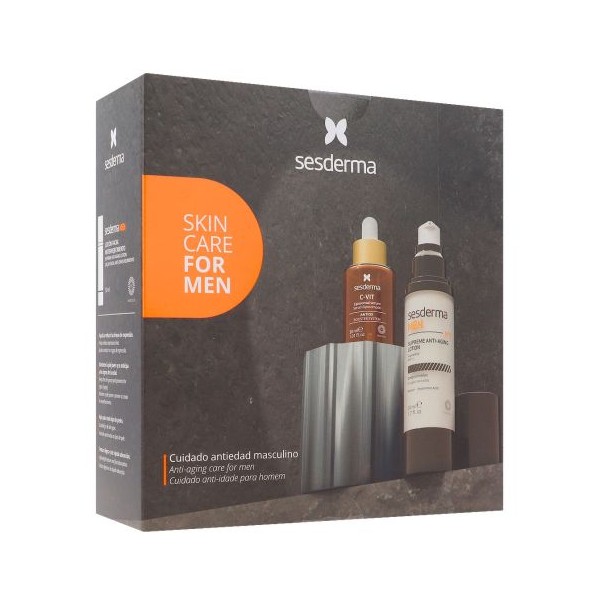 Sesderma pack Hombre Antiedad con C-Vit Sérum y Loción suprema antiedad