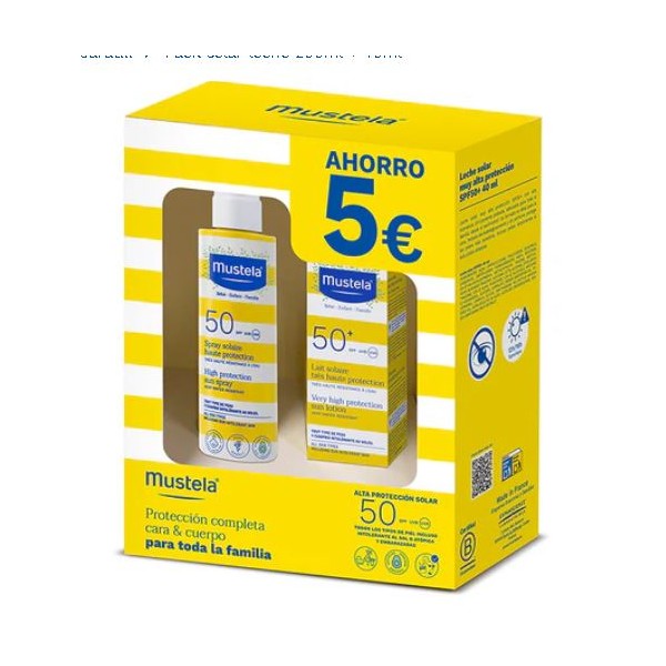 Mustela Solar Pack Spray 200ml + Crema Solar 40ml SPF50+