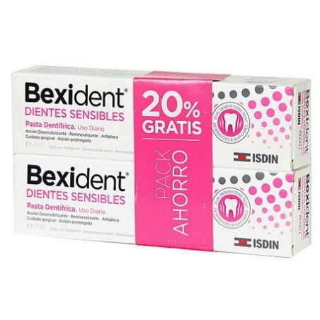 Isdin Bexident Dientes Sensibles Pasta Dentífrica 2 x 75ml