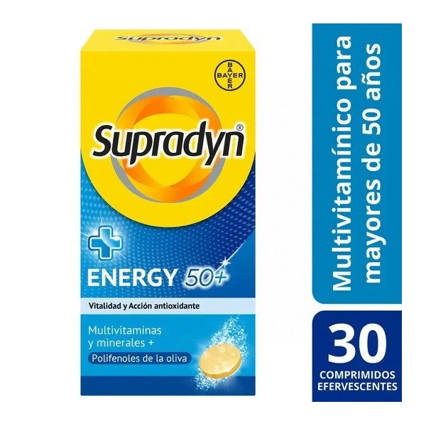 Bayer Supradyn Energy 50+  30 Comprimidos Efervescentes