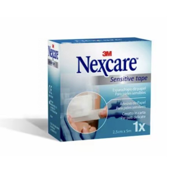 Nexcare Esparadrapo Hipoalergico Sensitive Tape Blanco 5 m X 2.5 cm