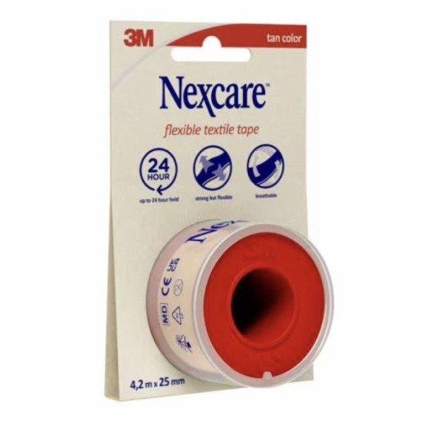 Nexcare Esparadrapo Tela Flexible 1 unidad 4,2 m X 2,50 cm
